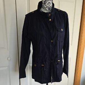 Women's Navy Military Style Jacket
